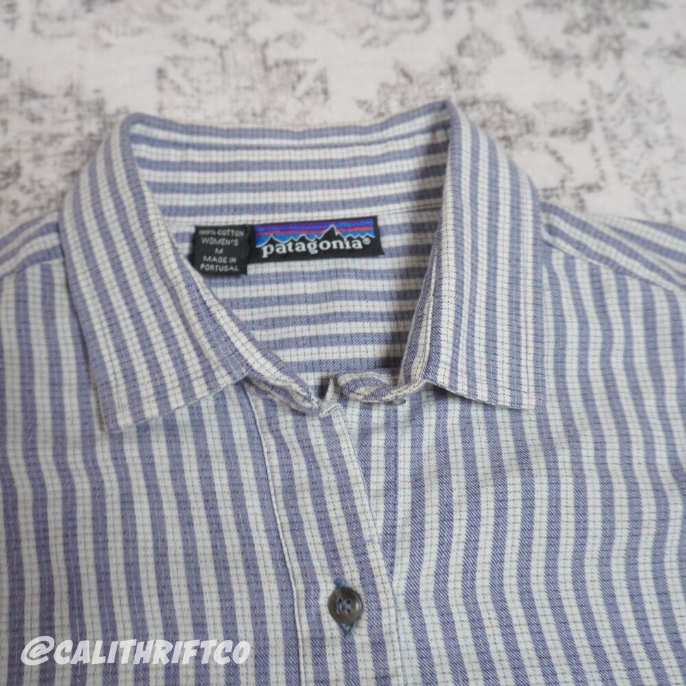 Patagonia Classic Striped Button Down Shirt Long Sleeve - Women's Medium - Picture 4 of 8